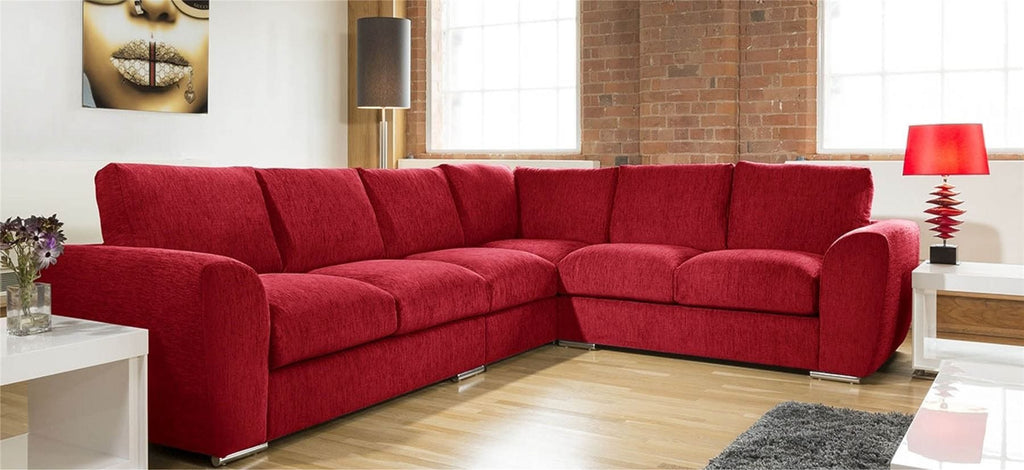 Extra Large L Shape Sofa Set Settee Corner Group 335x265cm Grey L