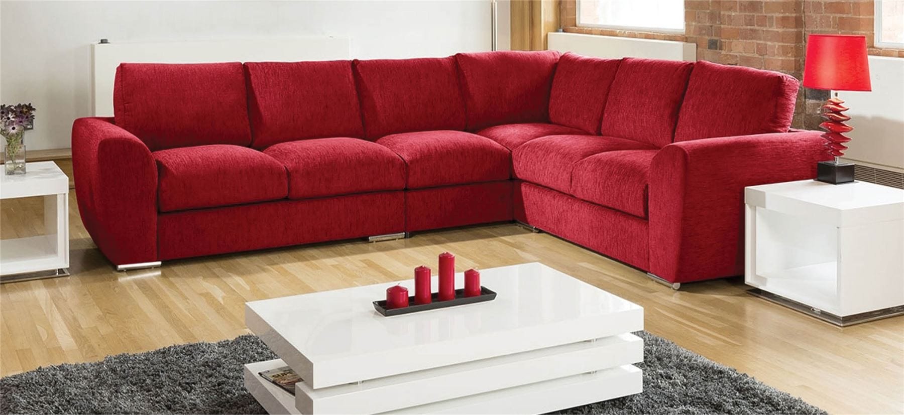 Extra Large L Shape Sofa Set Settee Corner Group 335x265cm Grey L