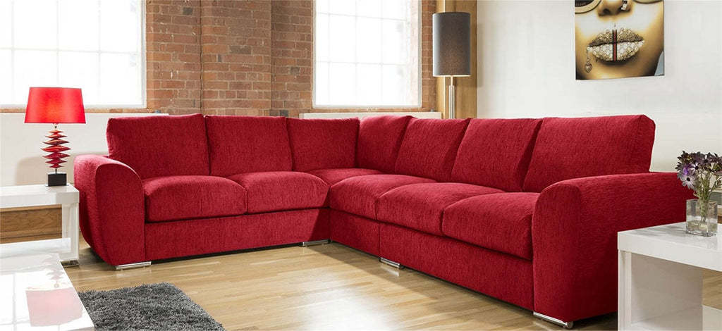 Extra Large L Shape Sofa Set Settee Corner Group 335x265cm Grey R