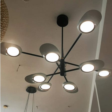 Extra Large LED Ceiling Light Fitting - Modern Black Metal Pendant Light