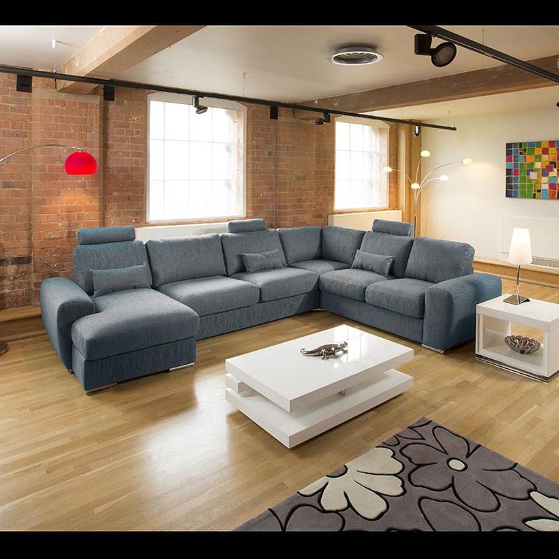 Extra Large Modern High Quality L Shape Corner Sofa Group Grande 15LH