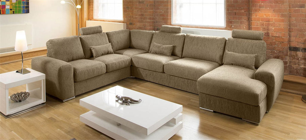Extra Large Modern High Quality L Shape Corner Sofa Group Grande 15RH