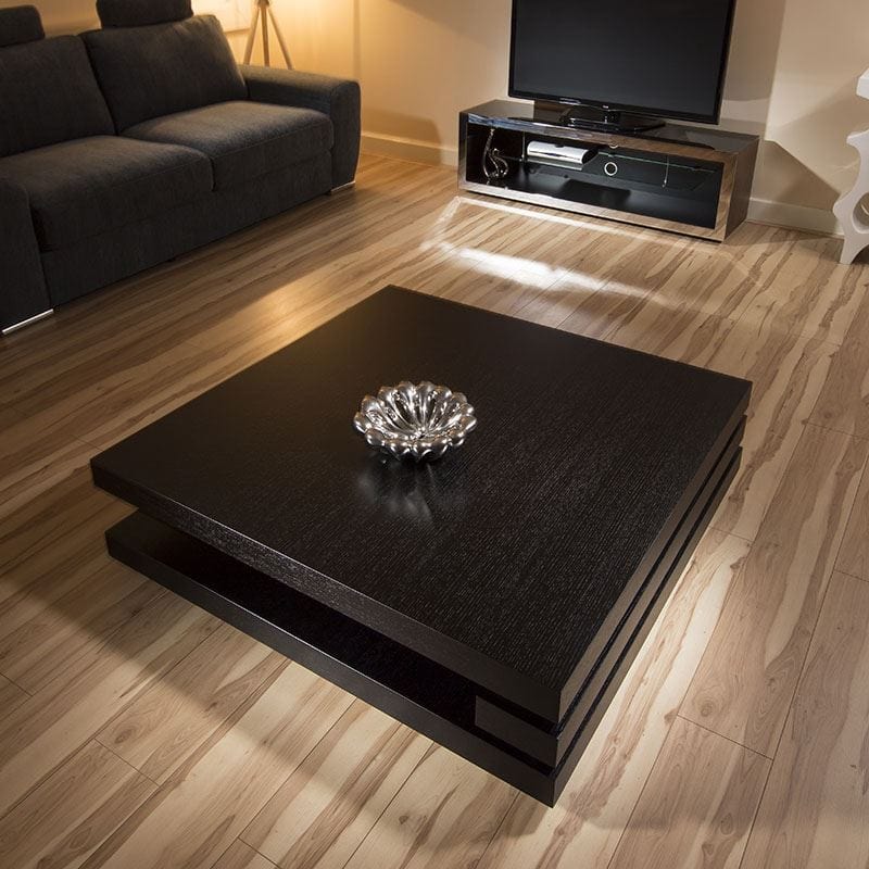 Extra Large Modern Square Black Oak 1.2mt Coffee Table AG Studios 397E