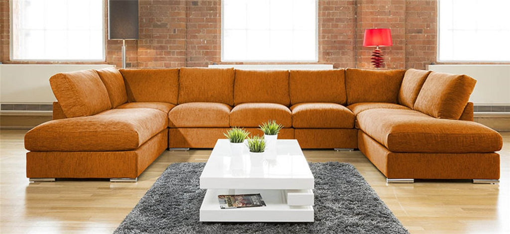 Extra Large New Sofa Set Settee Corner Group U Shape Grey 4.0x2.1m