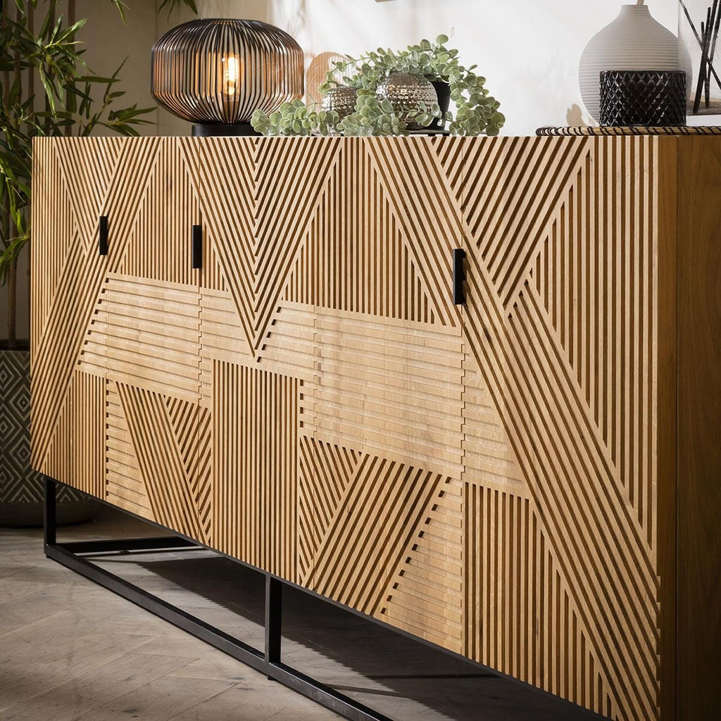 Fearne Large Sideboard Buffet Natural Oak 240cm