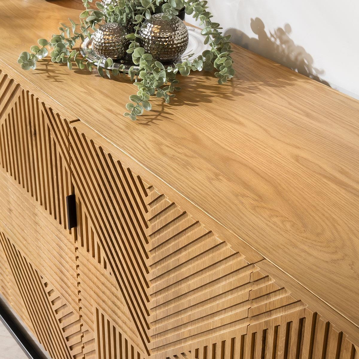 Fearne Large Sideboard Buffet Natural Oak 240cm