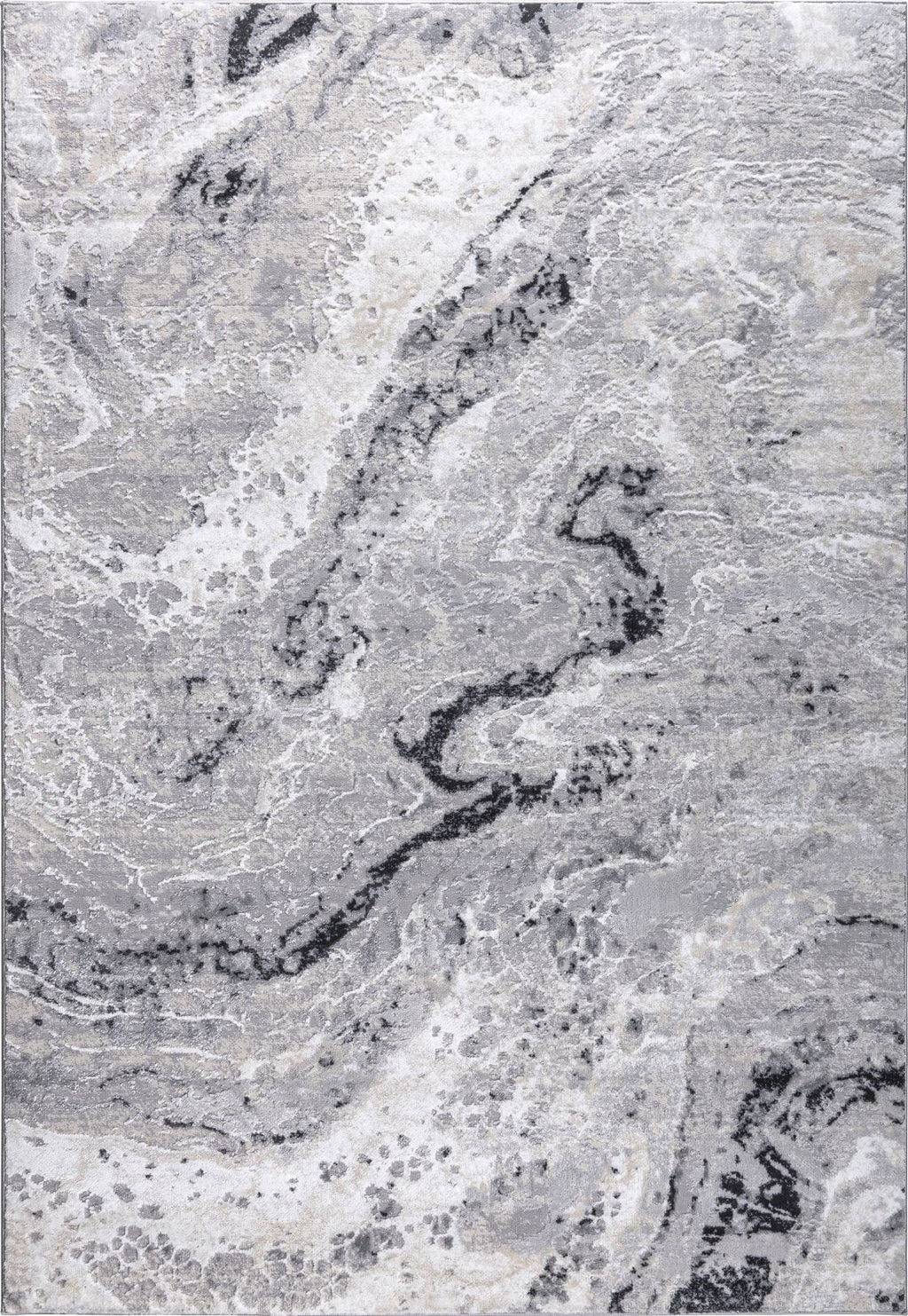 Fantasia Medium Rug White / Silver / Light Grey 160 X 230cm