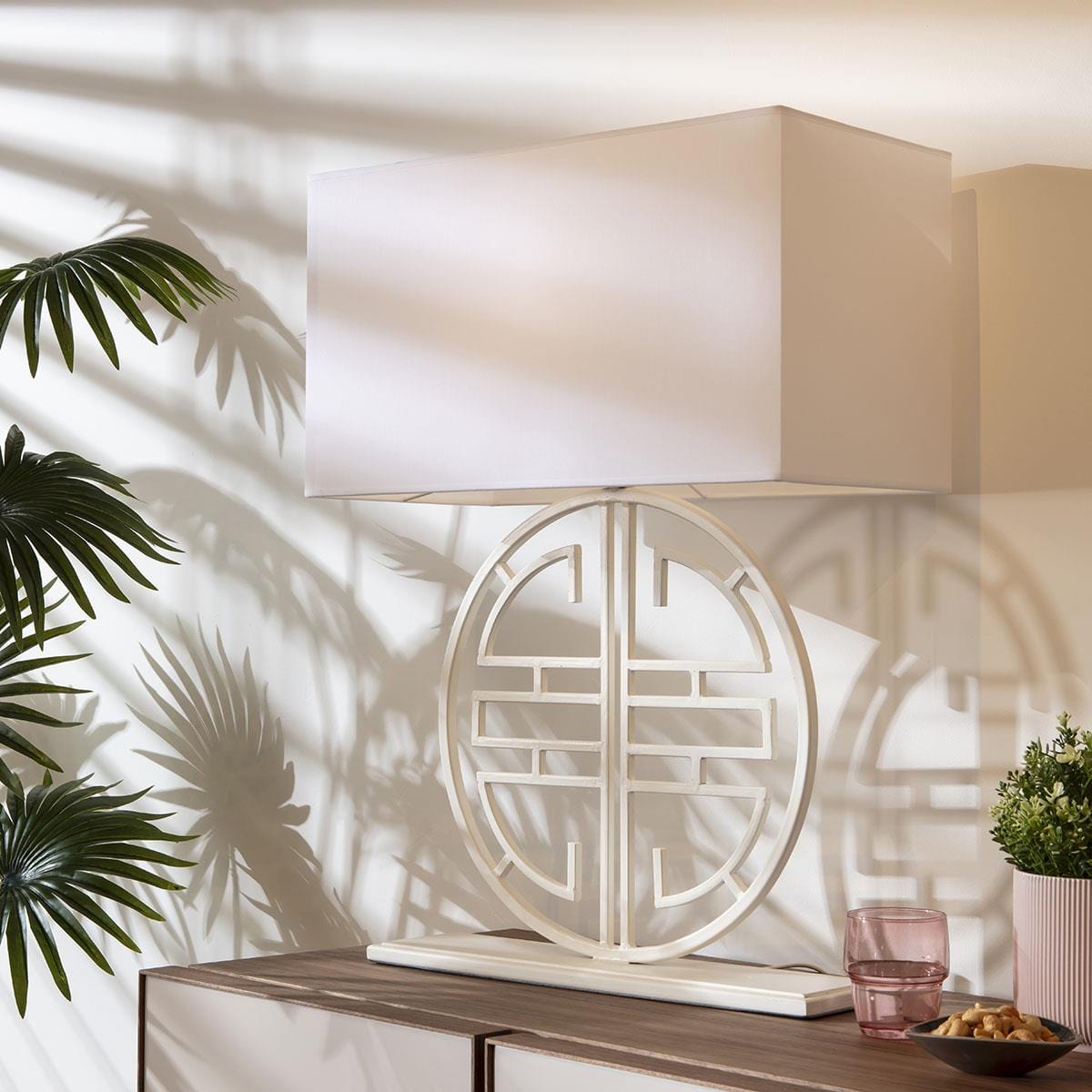 Flam & Luce Baoji Table Lamp White