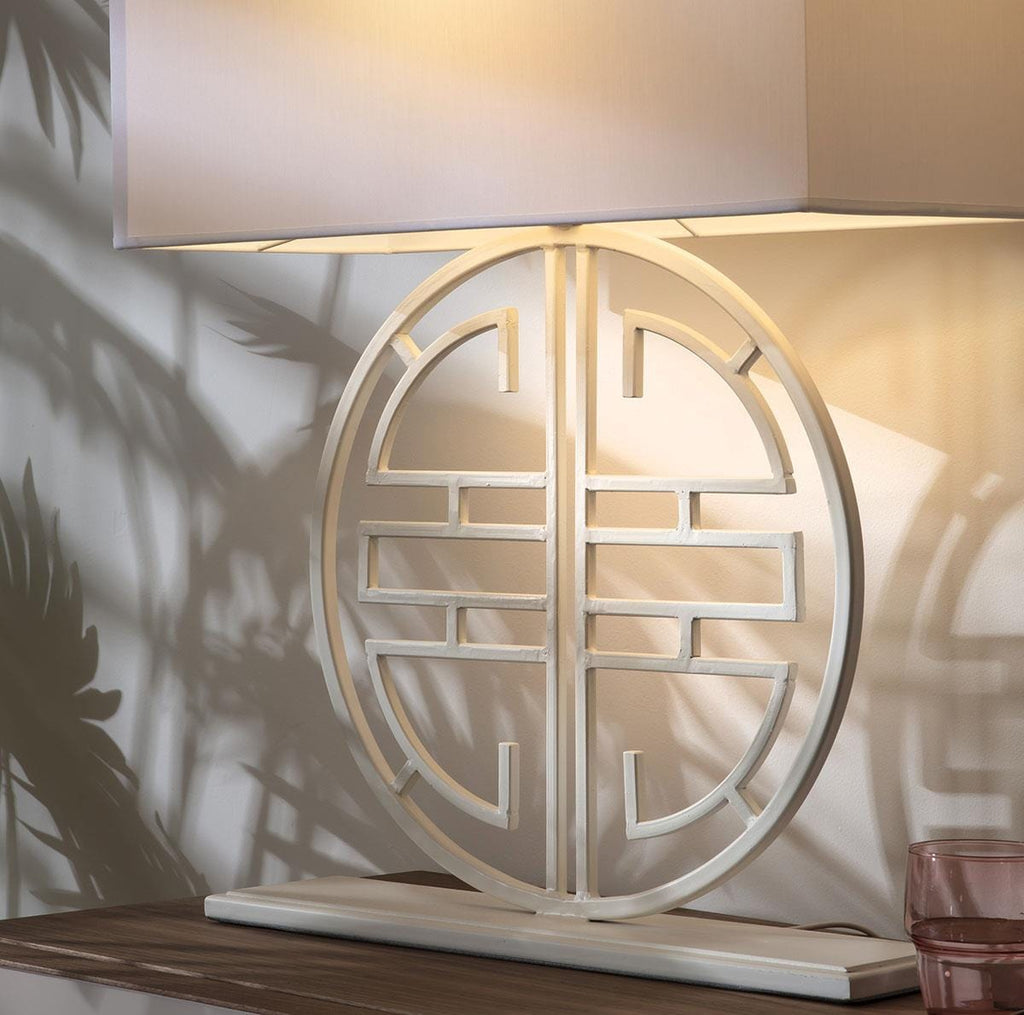 Flam & Luce Baoji Table Lamp White