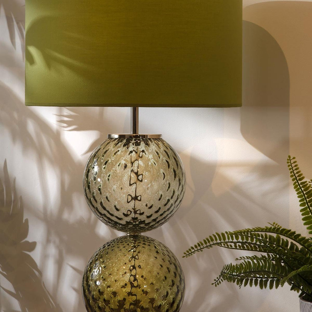 Flam & Luce Eva Table Lamp Nature Green