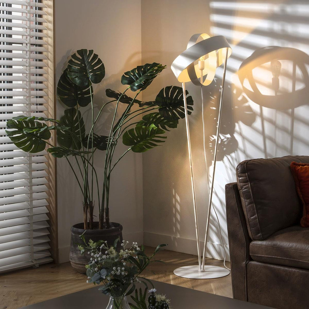 Flam & Luce Jupiter Floor Lamp White