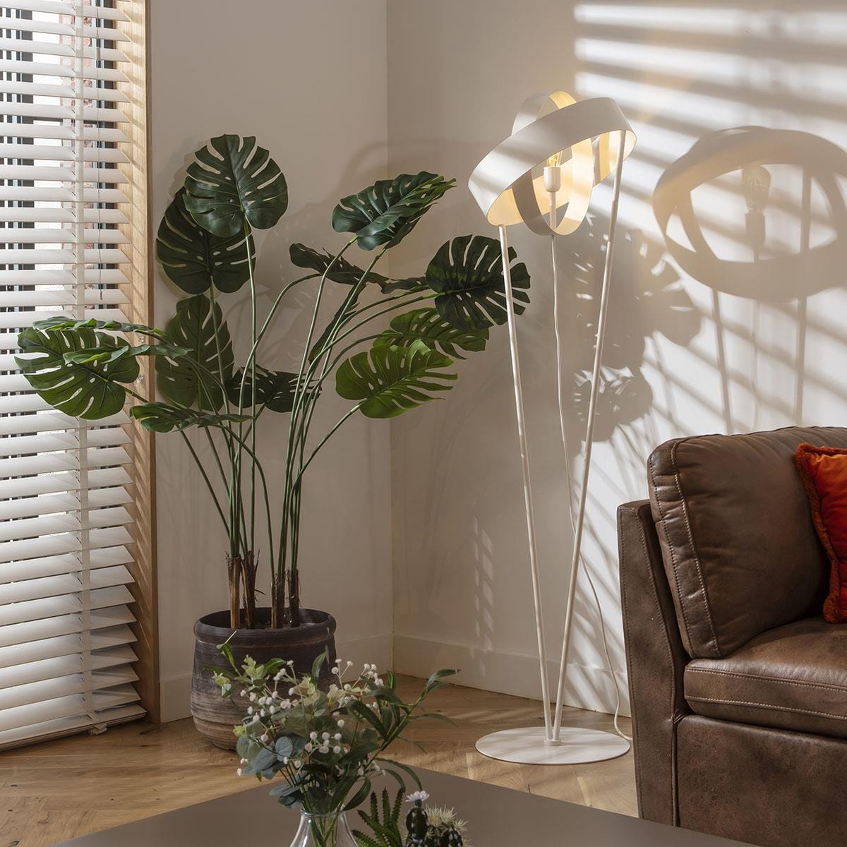 Flam & Luce Jupiter Floor Lamp White