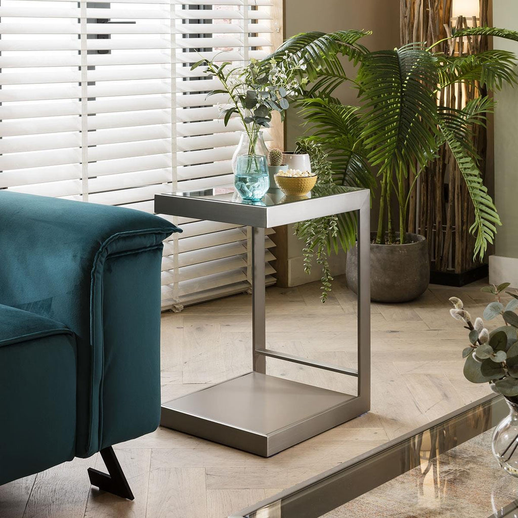 Jade Lamp Side Table Taupe