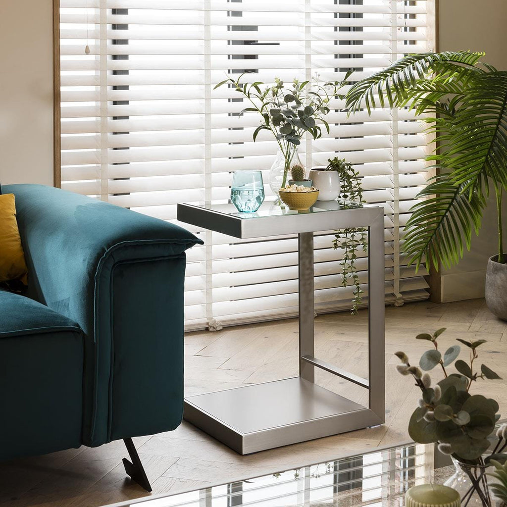 Jade Lamp Side Table Taupe