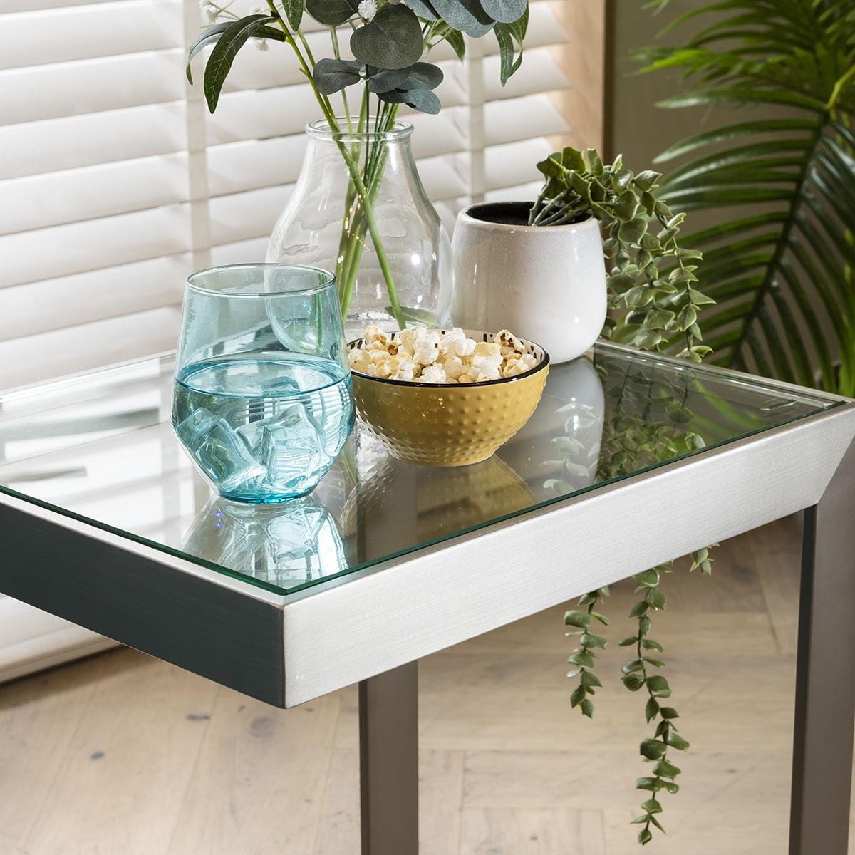 Jade Lamp Side Table Taupe