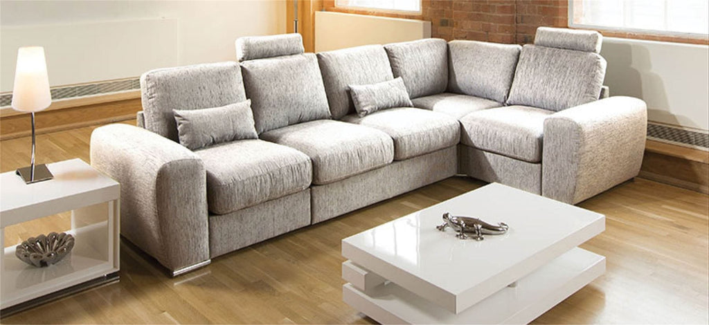 Grande 17LH Large Sofa from Quatropi Many Fabrics / Colours Headrests