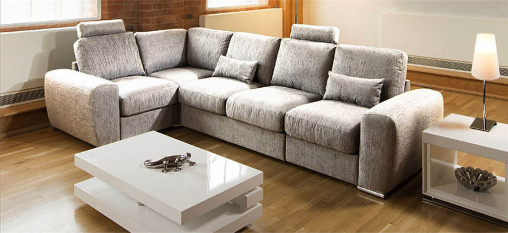 Grande 17RH Large Sofa from Quatropi Many Fabrics / Colours Headrests