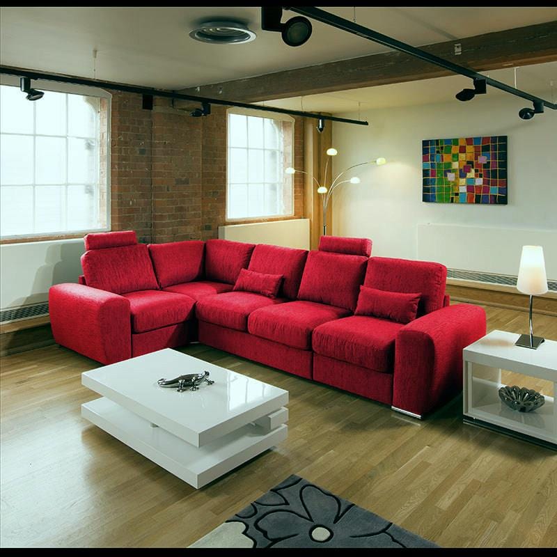 Grande 17RH Large Sofa from Quatropi Many Fabrics / Colours Headrests