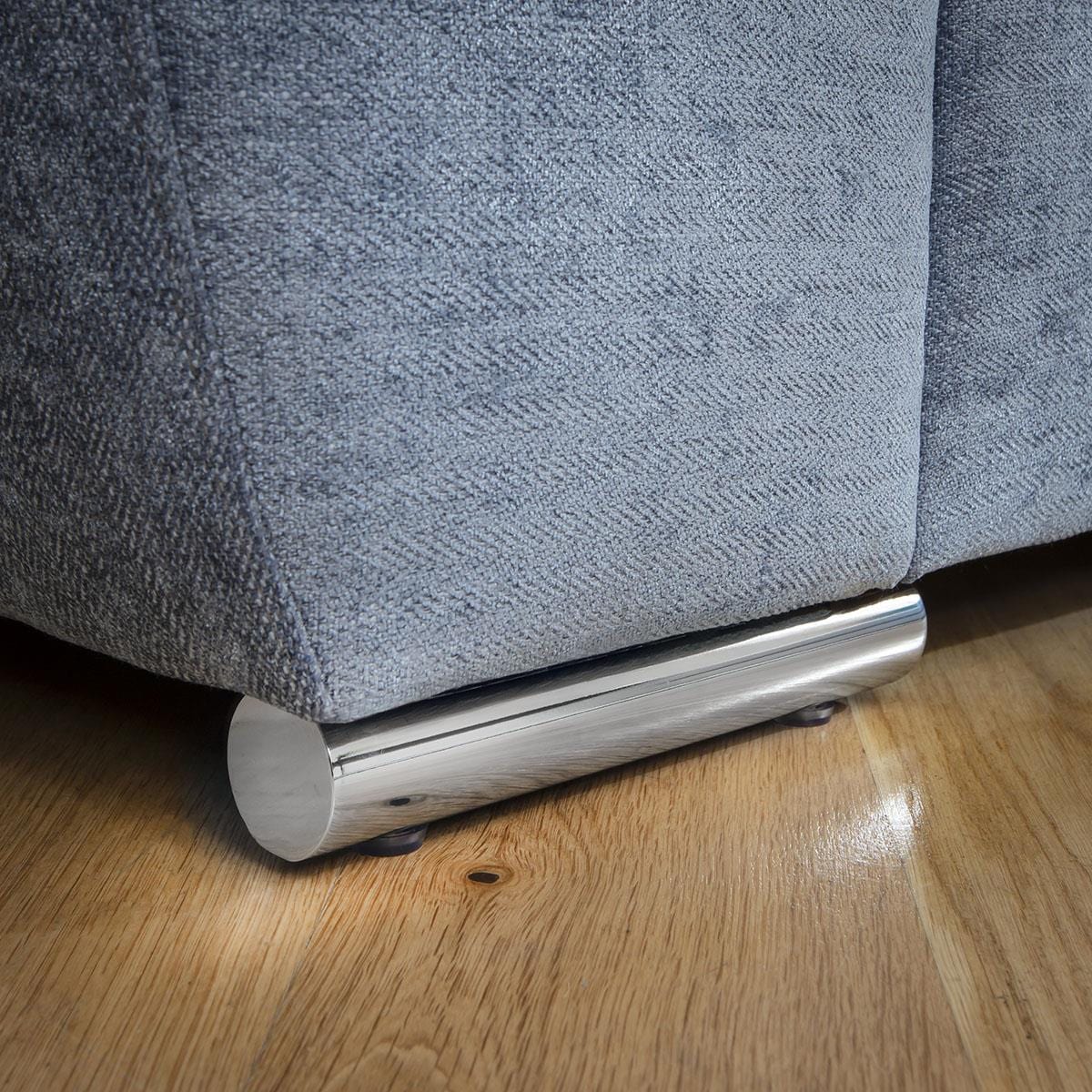 ExDisplay Grande Luxury L-Shape Modern Baby Blue Sofa 300x300cm