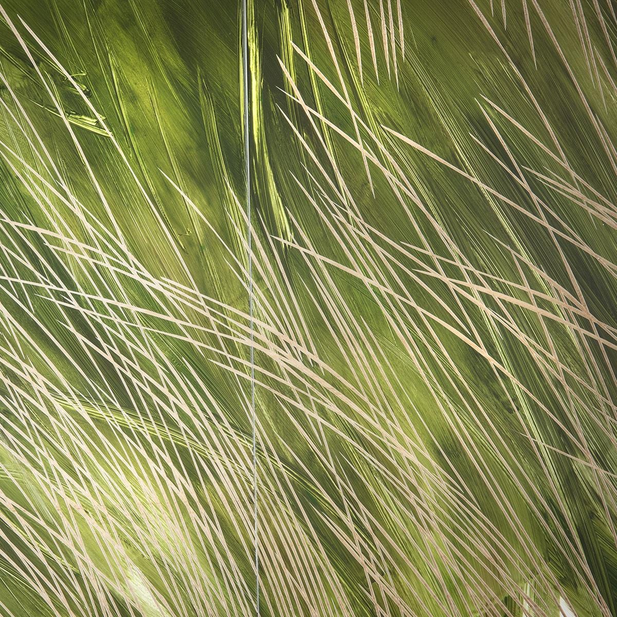 Hand-Carved Tree 3-Piece Panel Wall Artwork Green 180x76cm