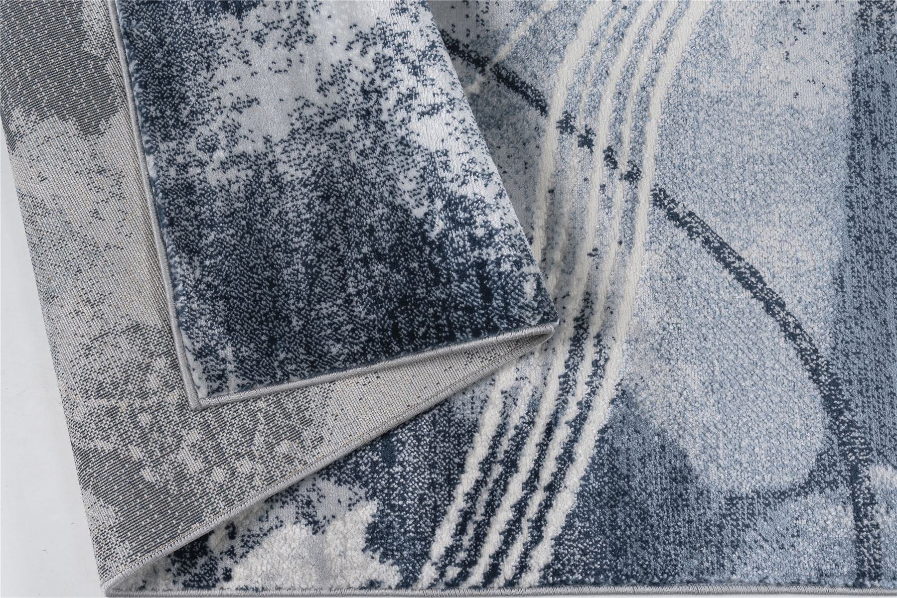 Harlequin Medium Rug Blue / Cream / White / Dark Blue 160 X 230cm