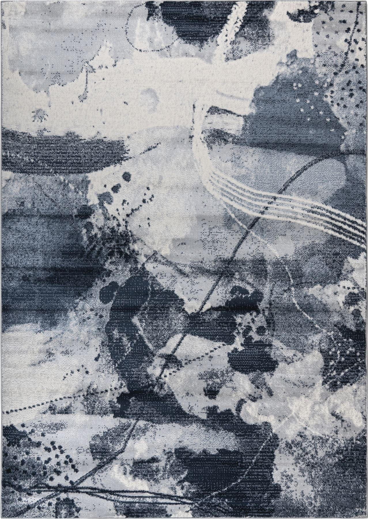 Harlequin Medium Rug Blue / Cream / White / Dark Blue 160 X 230cm