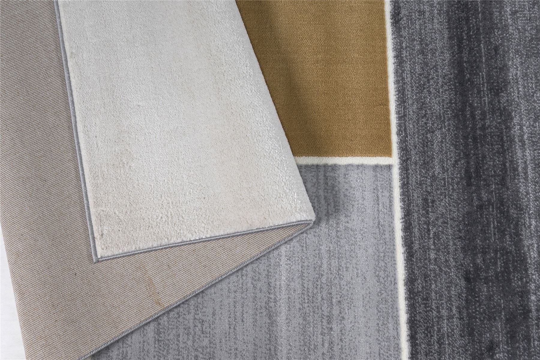 Hartley Medium Rug Grey / Mustard / Cream / Light Grey 160 X 230cm