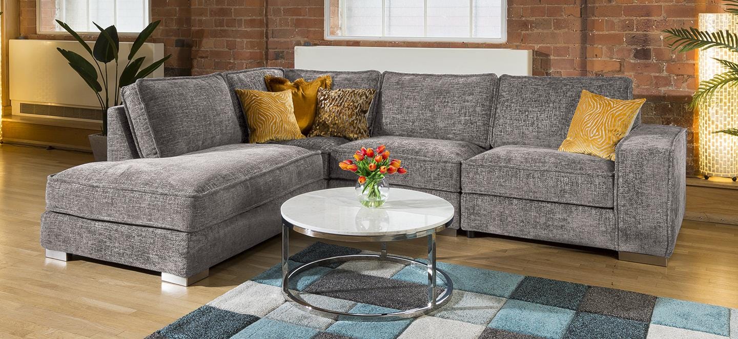 Huge Designer L Shape Soft Deep Sofa Many Colours & Fabrics Lexci 4L