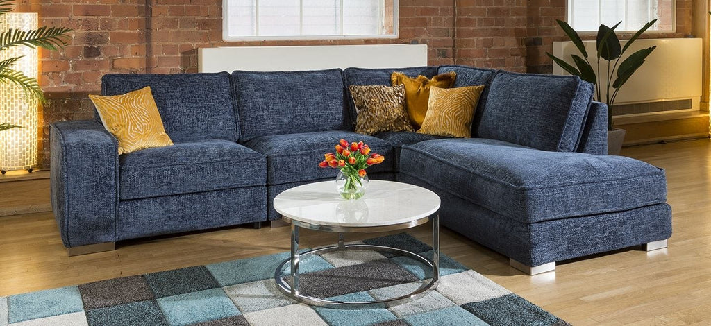 Huge Designer L Shape Soft Deep Sofa Many Colours & Fabrics Lexci 4R