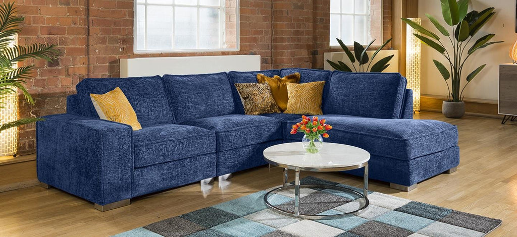 Huge Designer L Shape Soft Deep Sofa Many Colours & Fabrics Lexci 4R