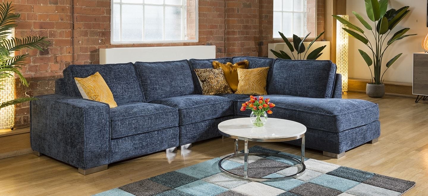 Huge Designer L Shape Soft Deep Sofa Many Colours & Fabrics Lexci 4R