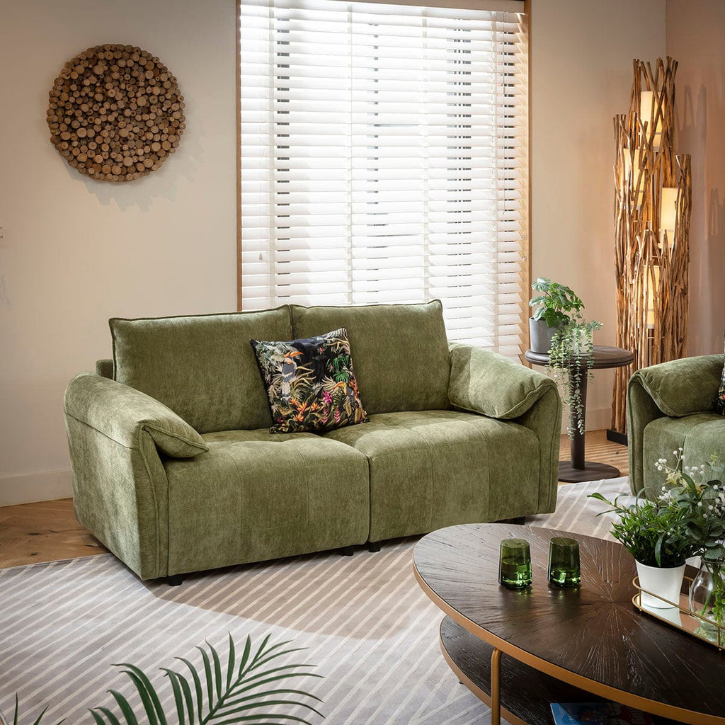 Jasmin Small 2 Seater Sofa Green 176x88cm 2S