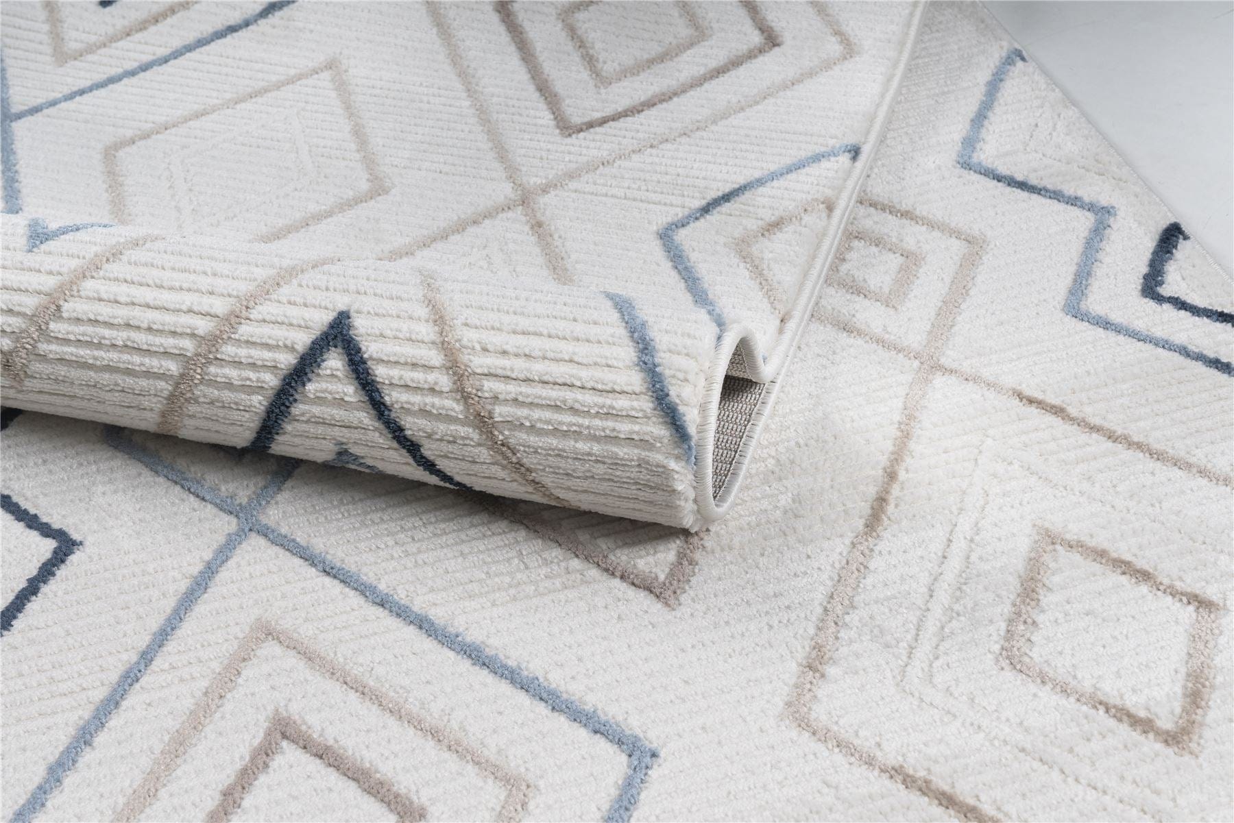 Kodiak Large Rug Blue / Cream / Beige / Brown 200 X 290cm