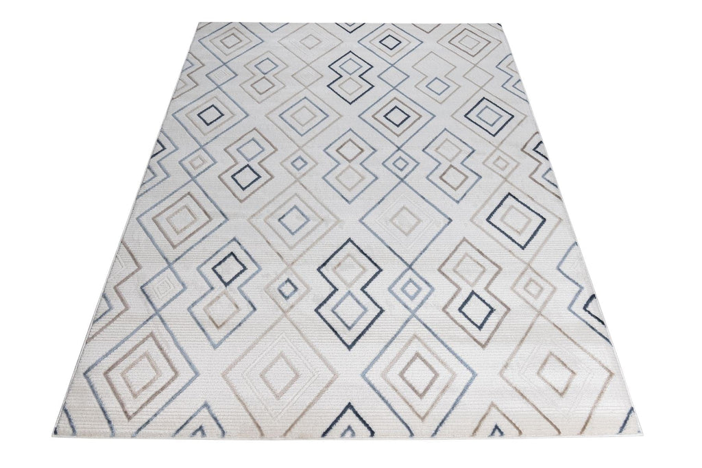 Kodiak Medium Rug Blue / Cream / Beige / Brown 160 X 230cm