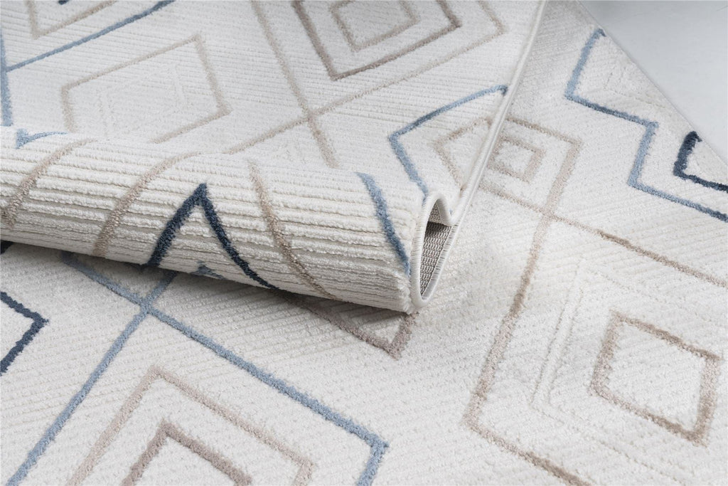 Kodiak Medium Rug Blue / Cream / Beige / Brown 160 X 230cm