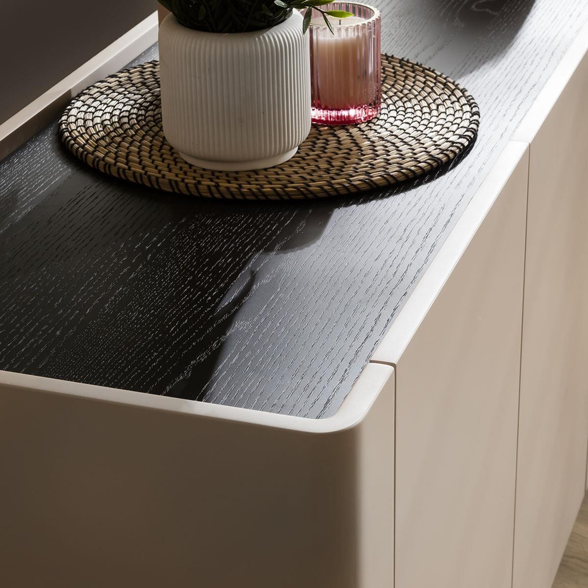 Newton 4 Door Sideboard Buffet Chalk