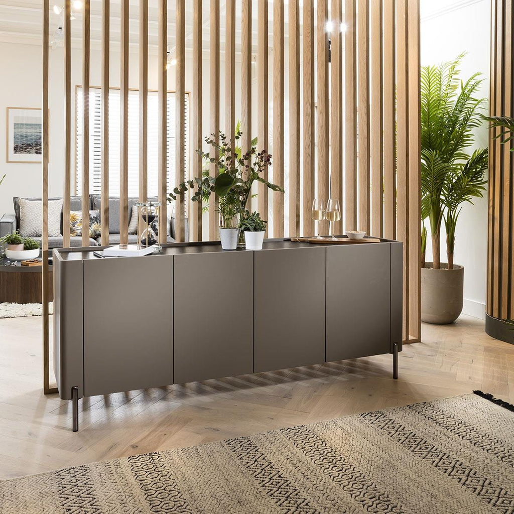 Newton 4 Door Sideboard Buffet Taupe