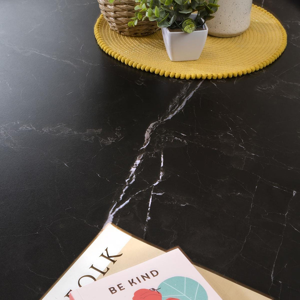 Lena Luxury Ceramic Coffee Table Black