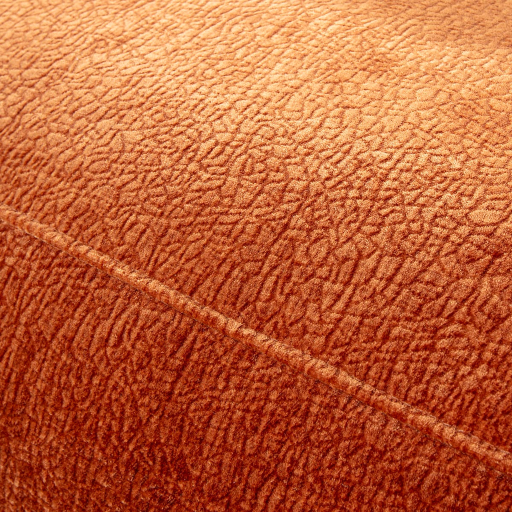 Lecco Modern Corner Chaise Sofa Burnt Orange 300x160cm