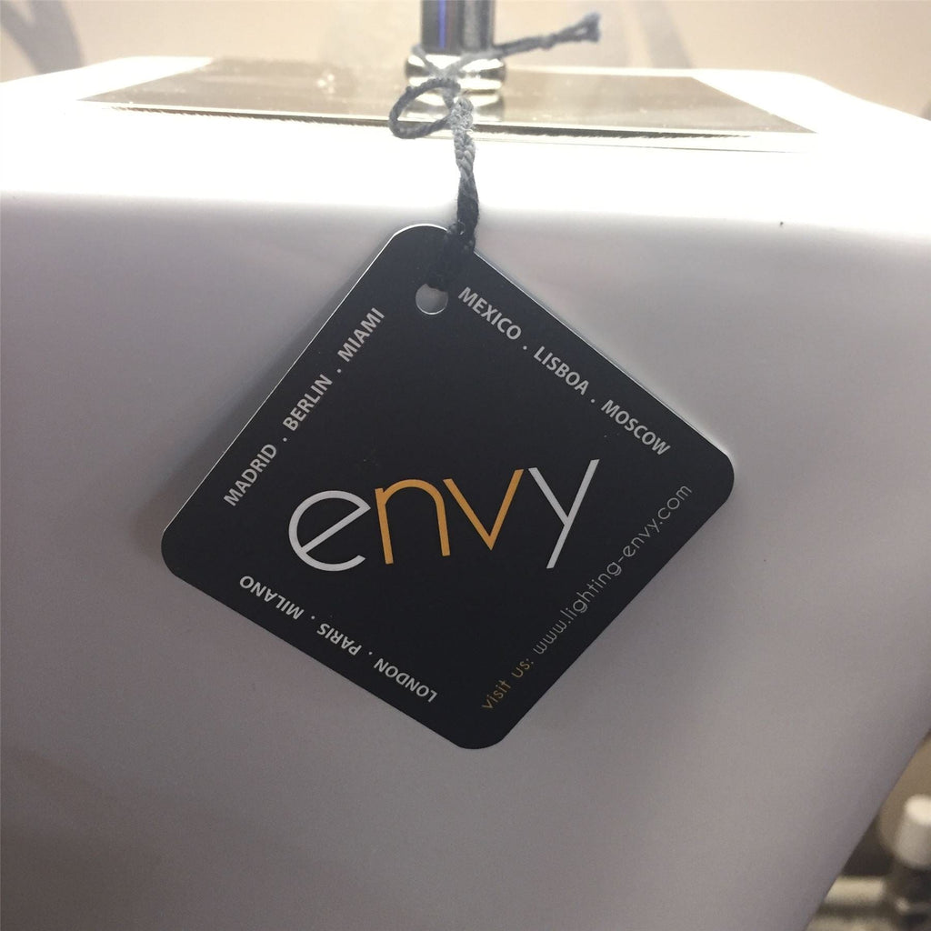 ExDisplay Large Elegant Envy Floor lamp BigTwiss White Ceramic Cotton Shade 4008