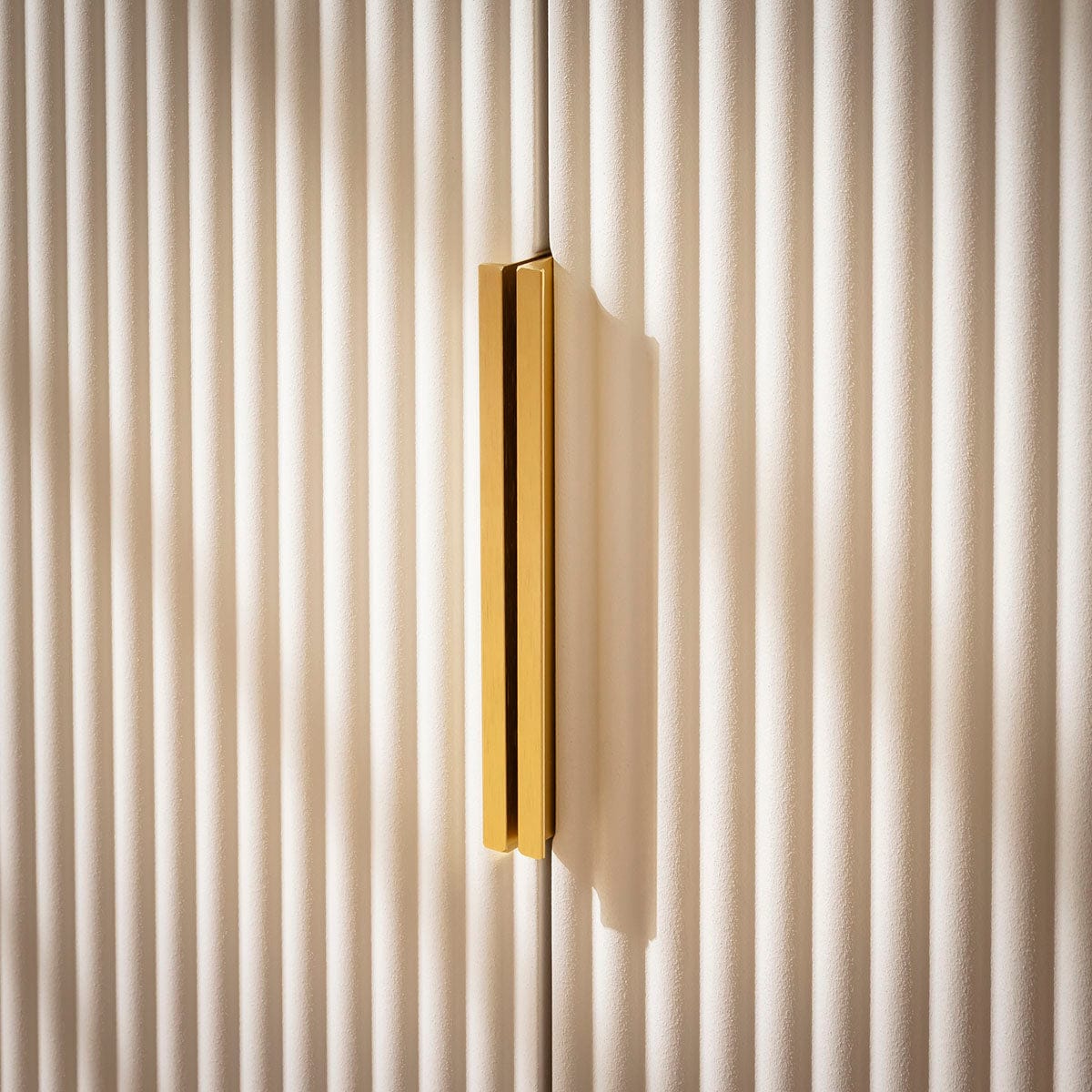 Tuscany Large Modern Sideboard Buffet Cream & Gold 180x40cm