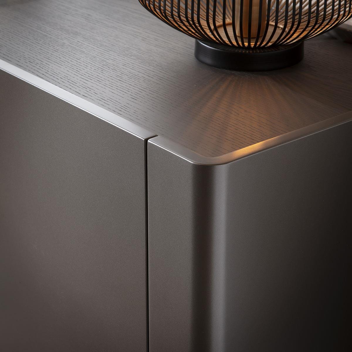 Newton 4 Door Sideboard Buffet Space Grey 180cm