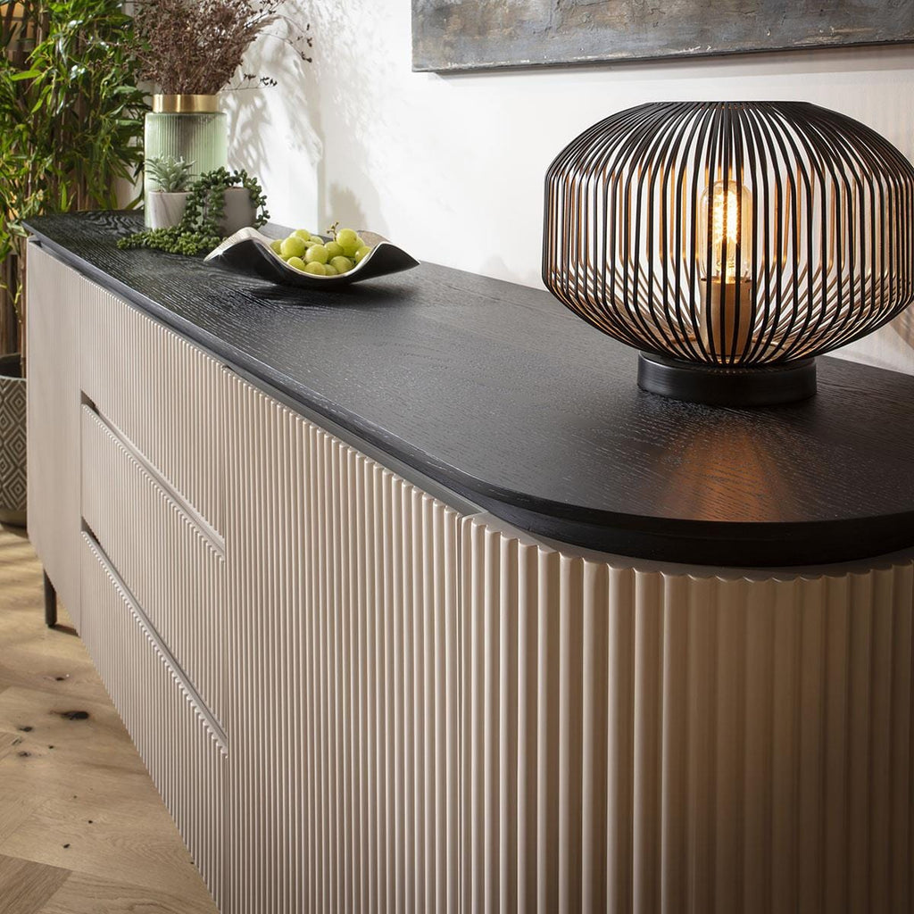 Laura Sideboard Cabinet Buffet Matte Chalk 210cm