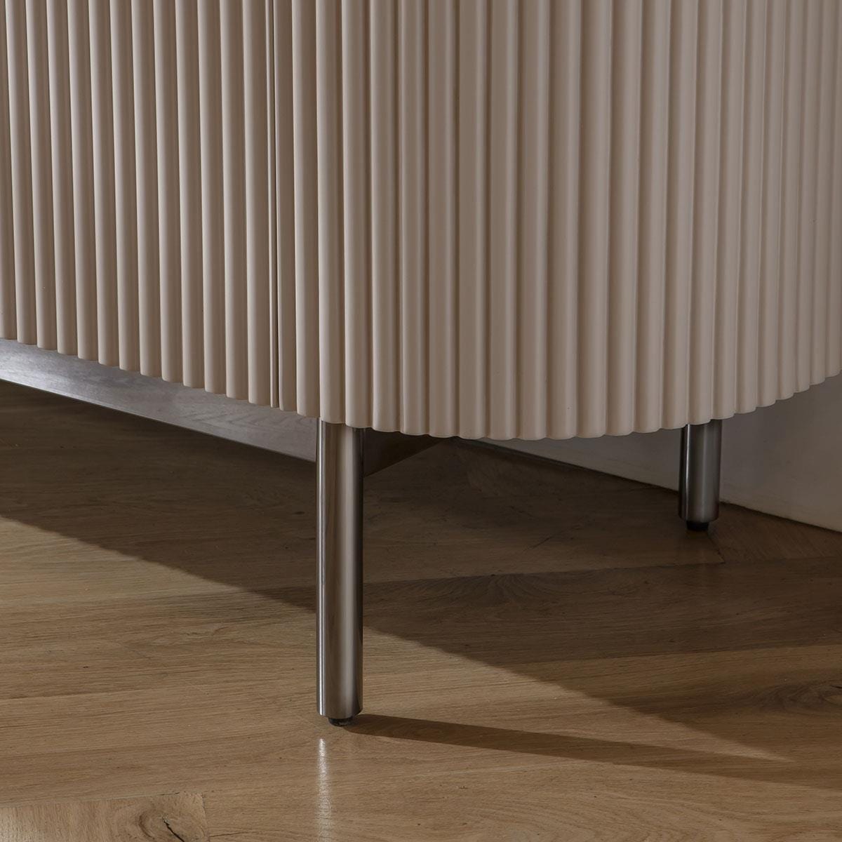 Laura Sideboard Cabinet Buffet Matte Chalk 210cm