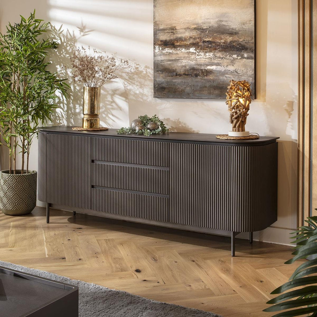 Laura Sideboard Cabinet Buffet Space Grey 210cm
