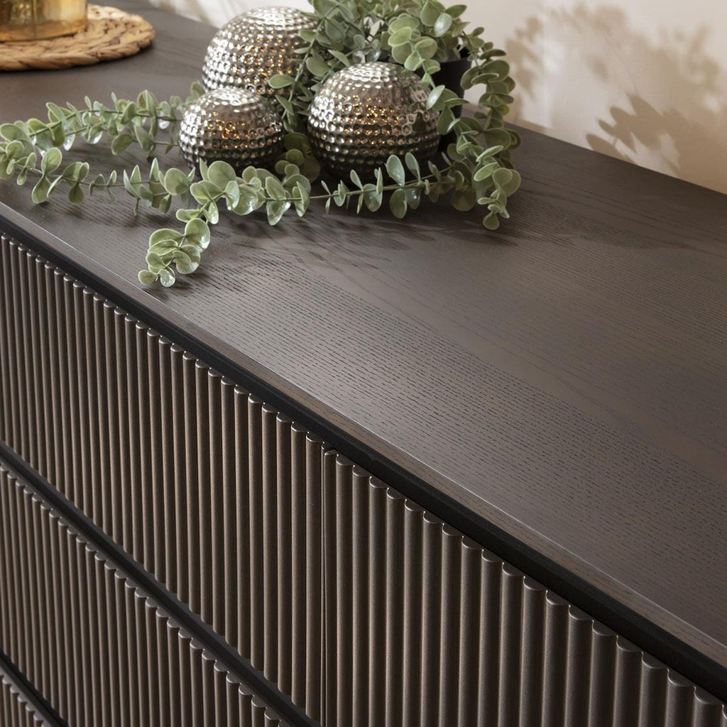 Laura Sideboard Cabinet Buffet Space Grey 210cm