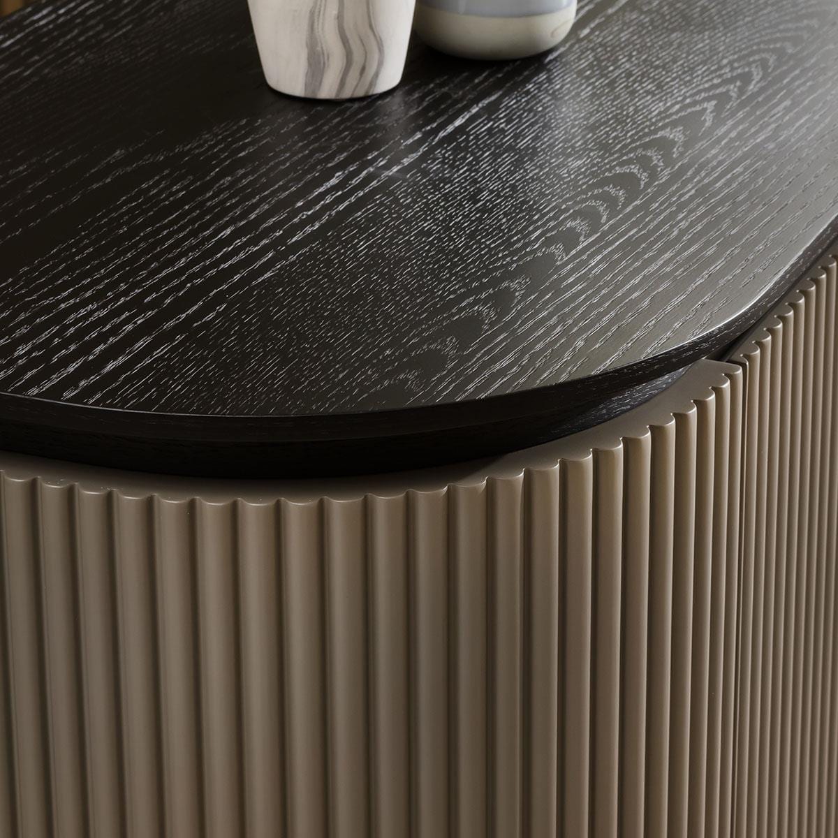 Laura Sideboard Cabinet Buffet Matte Taupe 210cm