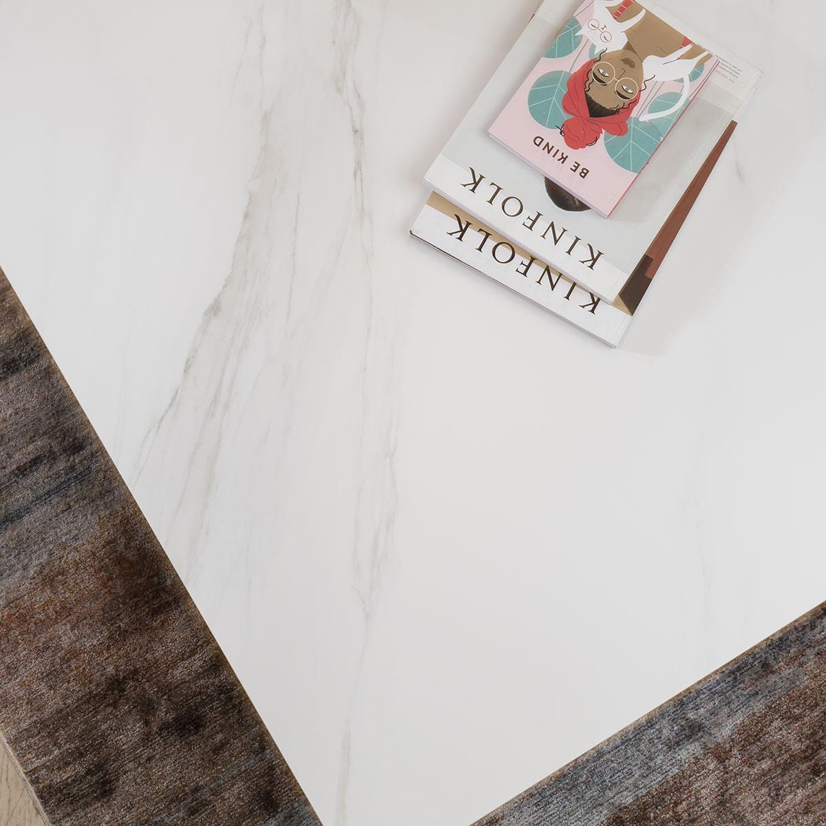 Lena Modern Ceramic Coffee Table White