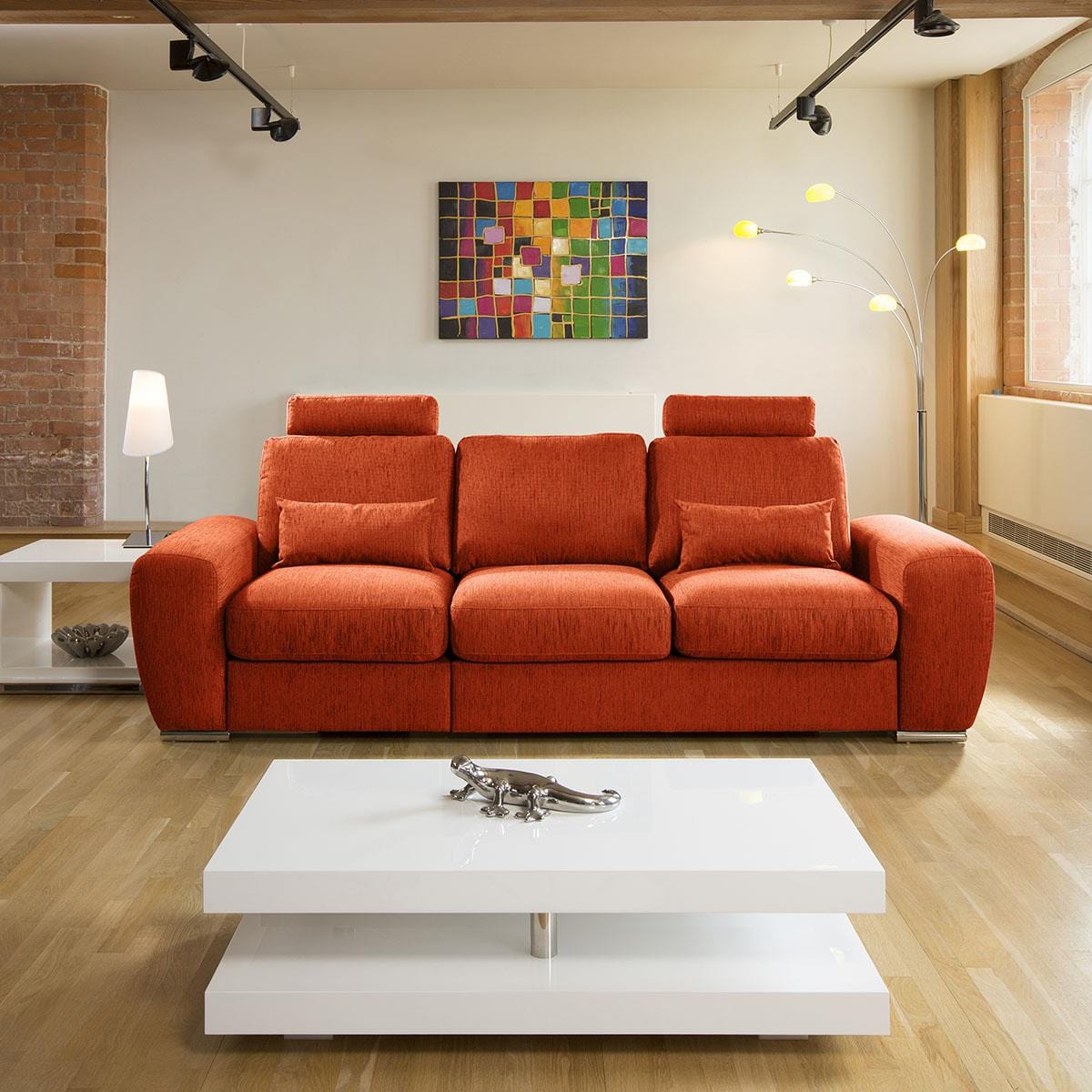 Large Modern Italian Three 3 Seater Sofa 2.7mtr Any Colour Grande 31