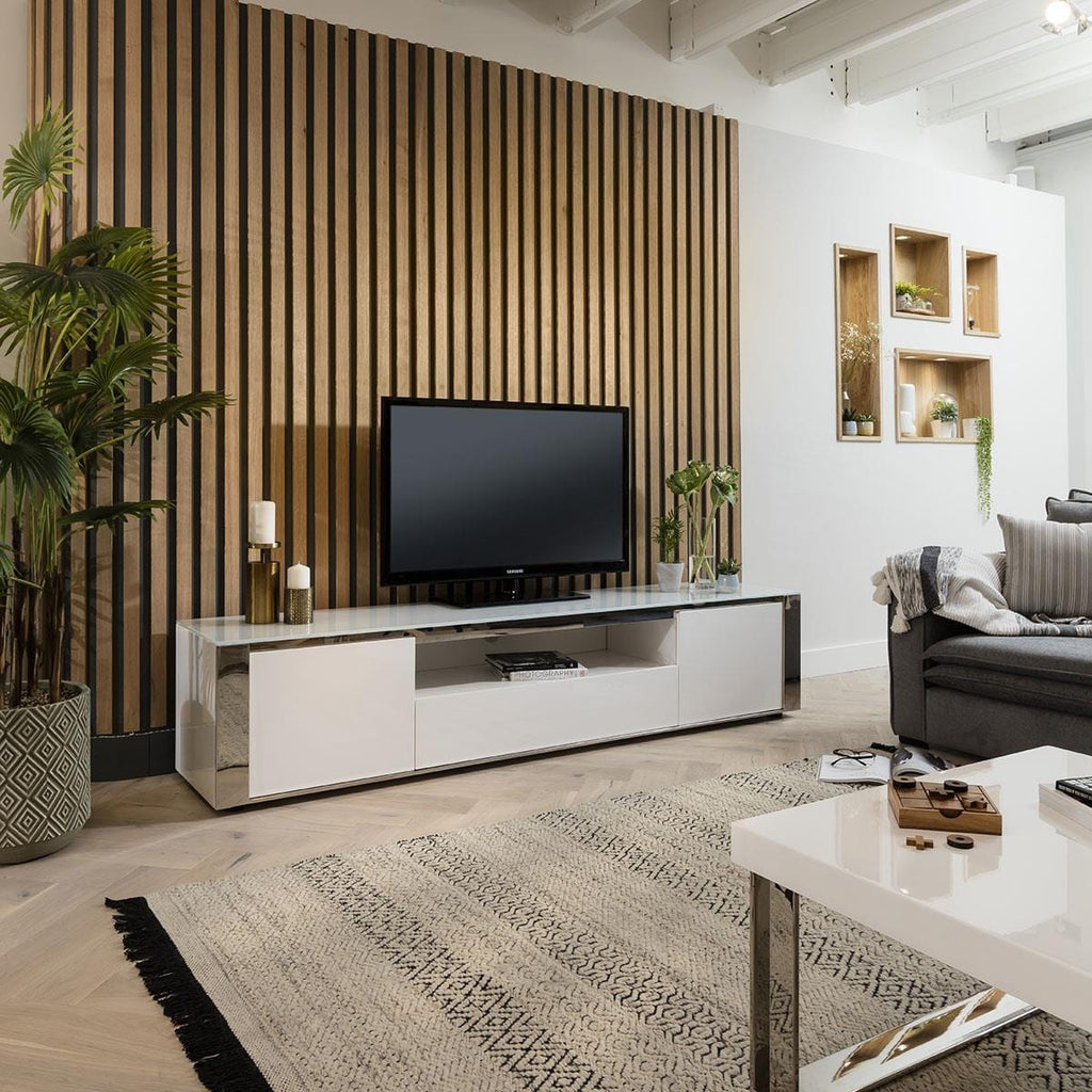 Sophie TV Cabinet Stand 220cm White